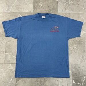 Vintage Corvette Graphic Tee Mens XL Bloomington Gold Embroidered Short Sleeve